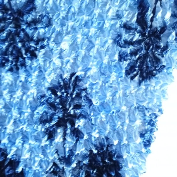 Womens L Palm Trees Bubble Shirt - Picture 6 of 8